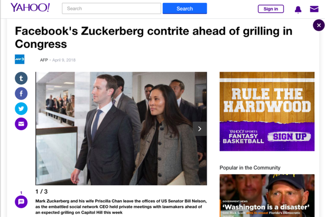 Nữ trợ lý CEO Facebook Mark Zuckerberg bị nhầm lẫn thành vợ của anh do lỗi ẩu của Getty Images và Yahoo! - Ảnh 4.