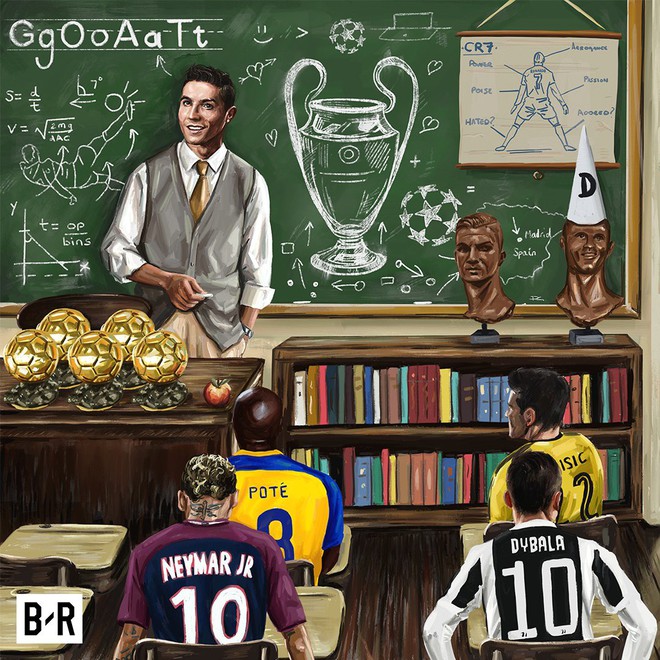Ảnh chế: Thầy giáo Ronaldo lên lớp giảng dạy về Champions League - Ảnh 3.