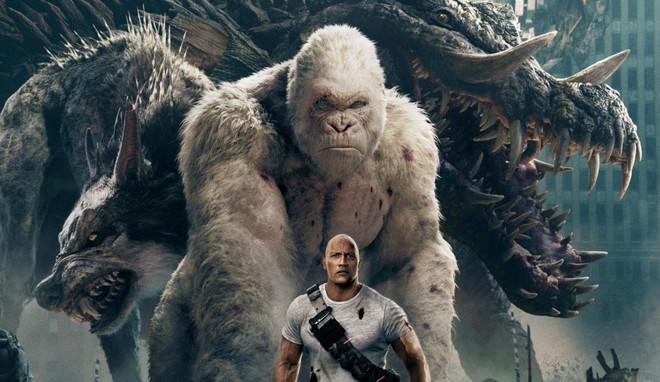 Ngắm nhìn The Rock so cơ cùng quái thú trong bom tấn xôi thịt “Rampage” - Ảnh 1.