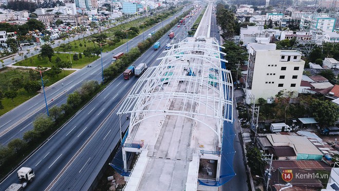 Cận cảnh mái vòm bằng thép công nghệ cao vừa lắp cho 2 nhà ga của tuyến Metro Bến Thành - Suối Tiên - Ảnh 7.