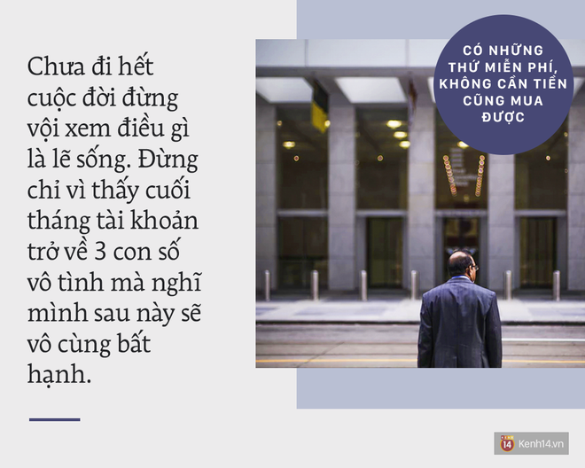 Từ quan điểm kiếm tiền là tất cả: Vẫn có rất nhiều thứ miễn phí để thưởng thức cuộc đời! - Ảnh 2.