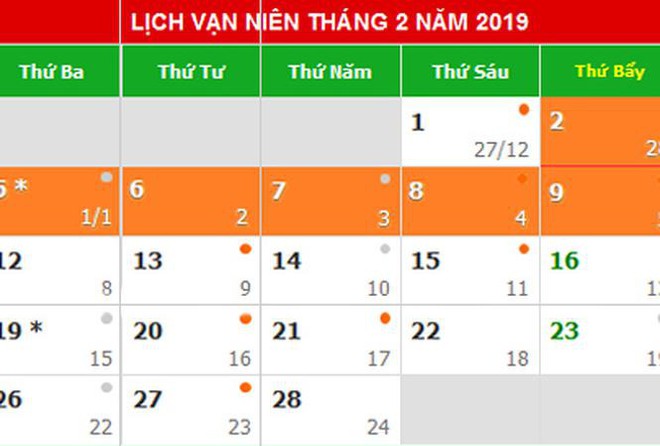 Đề xuất Tết Dương lịch 2019 nghỉ 5 ngày, Tết Âm lịch nghỉ 9 ngày - Ảnh 1.