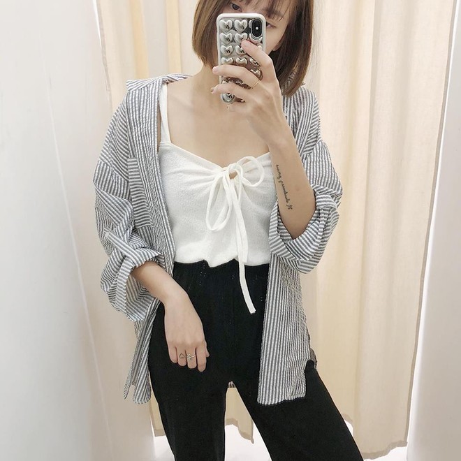 Hè này nếu muốn mua quần culottes, bạn hãy chọn culottes cạp chun bản to đảm bảo sơ vin với áo gì cũng xinh - Ảnh 3.