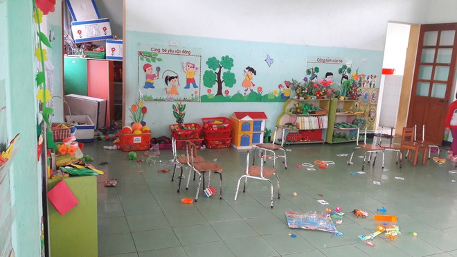 Đột nhập v&agrave;o trường mầm non, kẻ gian bị k&iacute;nh cứa chảy m&aacute;u - Ảnh 2.