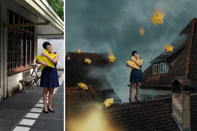 T&agrave;i năng Photoshop thượng thừa, c&ocirc; n&agrave;ng biến bộ ảnh vườn nh&agrave; th&agrave;nh những kiệt t&aacute;c nghệ thuật - Ảnh 1.