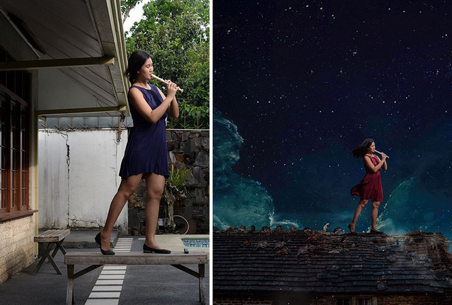 T&agrave;i năng Photoshop thượng thừa, c&ocirc; n&agrave;ng biến bộ ảnh vườn nh&agrave; những kiệt t&aacute;c nghệ thuật - Ảnh 6.