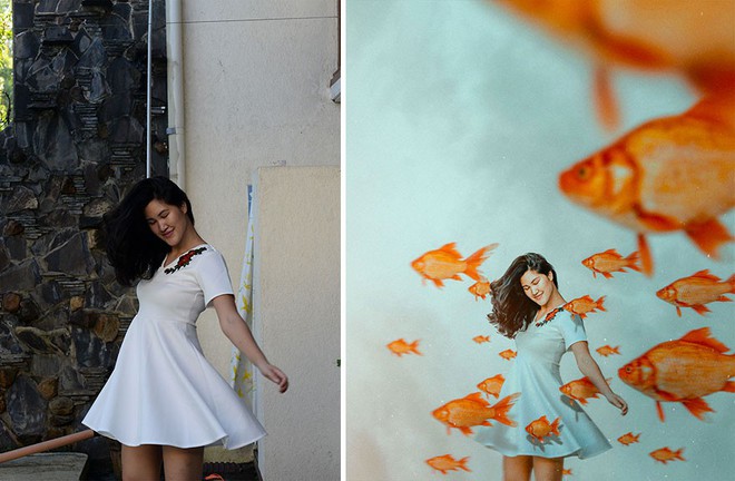 T&agrave;i năng Photoshop thượng thừa, c&ocirc; n&agrave;ng biến bộ ảnh vườn nh&agrave; th&agrave;nh những kiệt t&aacute;c nghệ thuật - Ảnh 15.