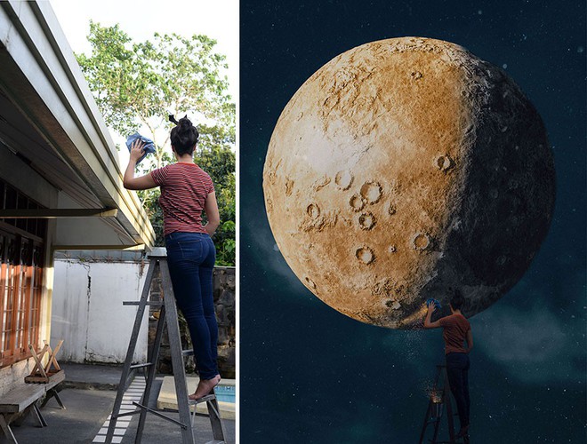 T&agrave;i năng Photoshop thượng thừa, c&ocirc; n&agrave;ng biến bộ ảnh vườn nh&agrave; th&agrave;nh những kiệt t&aacute;c nghệ thuật - Ảnh 17.