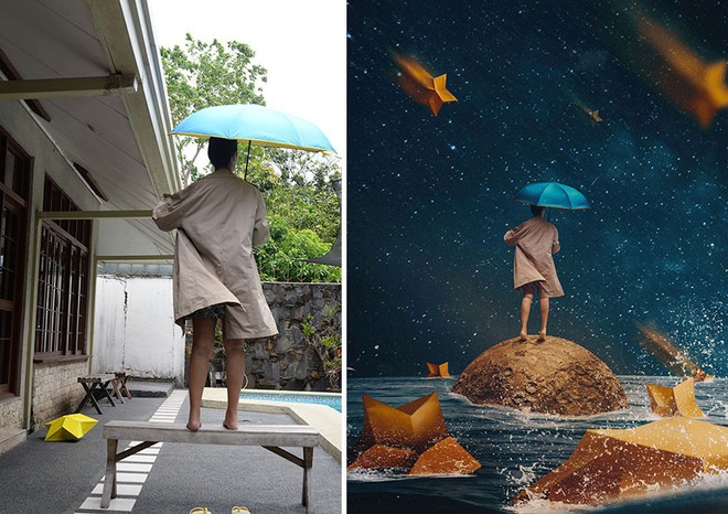 T&agrave;i năng Photoshop thượng thừa, c&ocirc; n&agrave;ng biến bộ ảnh vườn nh&agrave; th&agrave;nh những kiệt t&aacute;c nghệ thuật - Ảnh 9.