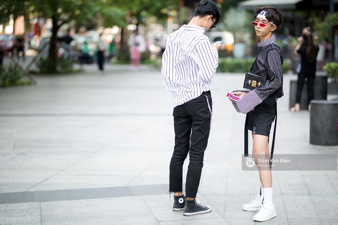 Street style VIFW ng&agrave;y 2: đồ lưới, shorts, gi&agrave;y cao g&oacute;t được... ph&aacute;i nam tận dụng triệt để - Ảnh 15.