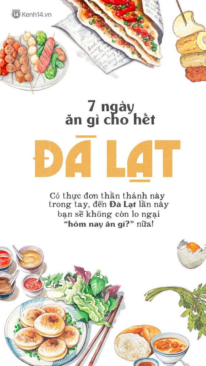 Đã có hẳn cẩm nang 7 ngày ăn ở Đà Lạt đây này, đi chơi chẳng lo phải nghĩ ngợi ăn gì ở đâu nữa - Ảnh 1.