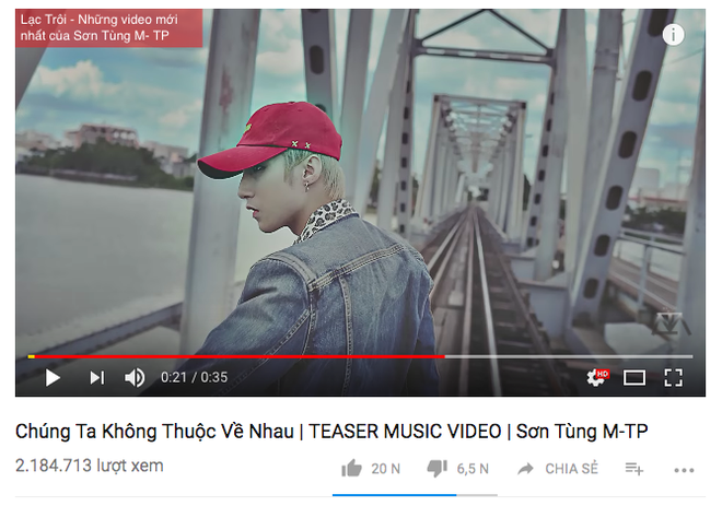 Không chỉ sở hữu loạt MV trăm triệu view, Sơn Tùng còn giữ kỉ lục về lượt xem teaser của Vpop - Ảnh 4.