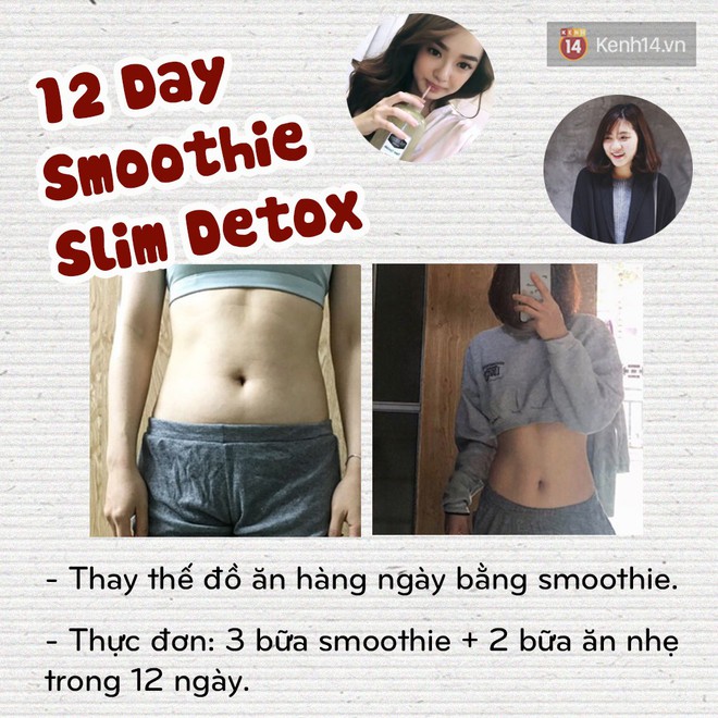 Giảm 7Kg Nhờ 12 Day Smoothie Slim Detox Cùng An Toe Và Kaity Nguyễn