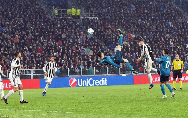Ronaldo lập si&ecirc;u phẩm xe đạp chổng ngược, Real Madrid đ&egrave; bẹp Juventus - Ảnh 3.