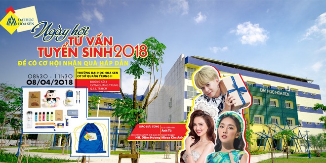 Ngày hội tư vấn tuyển sinh tại trường Đại học Hoa Sen - Ảnh 4.