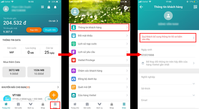 Hướng dẫn cập nhật th&ocirc;ng tin thu&ecirc; bao Viettel bằng smartphone: Chỉ mất v&agrave;i ph&uacute;t l&agrave; kh&ocirc;ng lo bị kh&oacute;a 1 chiều - Ảnh 5.
