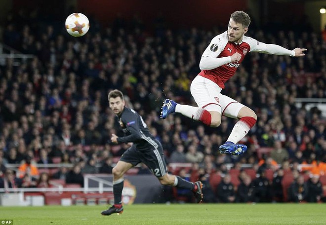 Ramsey lập cú đúp, Arsenal đặt một chân vào bán kết Europa League - Ảnh 7.