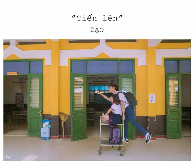 Tan chảy với bộ ảnh Gửi thời đẹp đẽ đơn thuần của ch&uacute;ng ta phi&ecirc;n bản Việt của cặp đ&ocirc;i trường Trưng Vương - Ảnh 7.