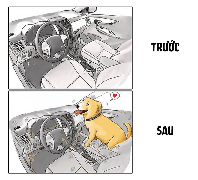Bộ tranh: Ai bảo nu&ocirc;i ch&oacute; l&agrave; hạnh ph&uacute;c, khổ lắm đ&oacute; c&oacute; biết hay kh&ocirc;ng? - Ảnh 15.
