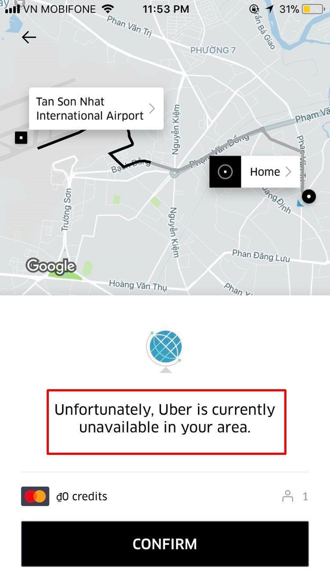 Các tài xế đã chính thức biến mất trên bản đồ ứng dụng Uber tối 8/4 - Ảnh 1.