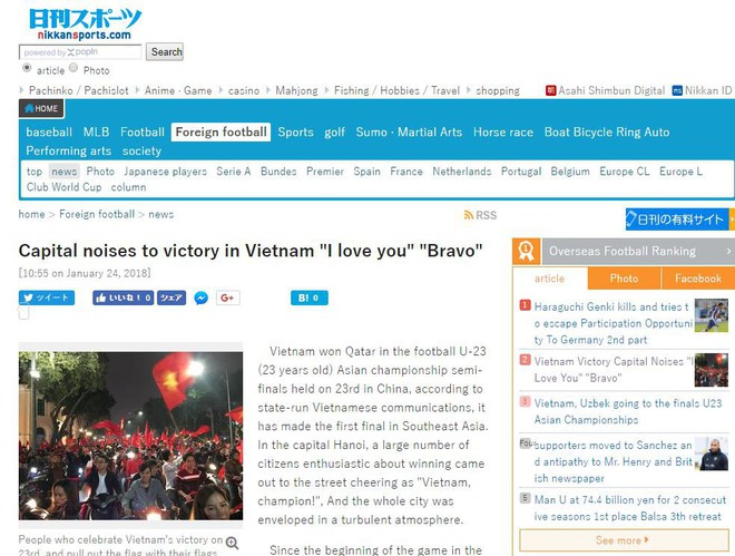 Loạt tin chiến thắng chấn động của U23 Việt Nam tràn ngập báo Nhật Bản, netizen xứ Phù Tang cũng vui mừng khôn xiết - Ảnh 3.