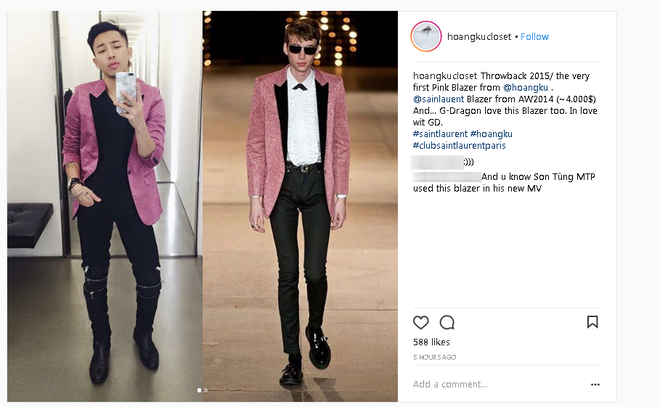 Chuyện chiếc blazer hồng: G-Dragon mặc từ 4 năm trước, Sơn Tùng M-TP diện trong MV mới toanh, Hoàng Ku vội rao bán ngay sau đó - Ảnh 7.