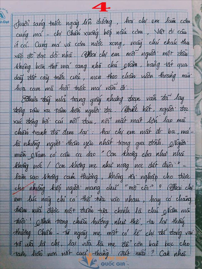 Bài văn 9,5 điểm về tình cảm gia đình khiến cô giáo phải thốt lên: Mọi ngôn từ đều trở nên bất lực! - Ảnh 4.
