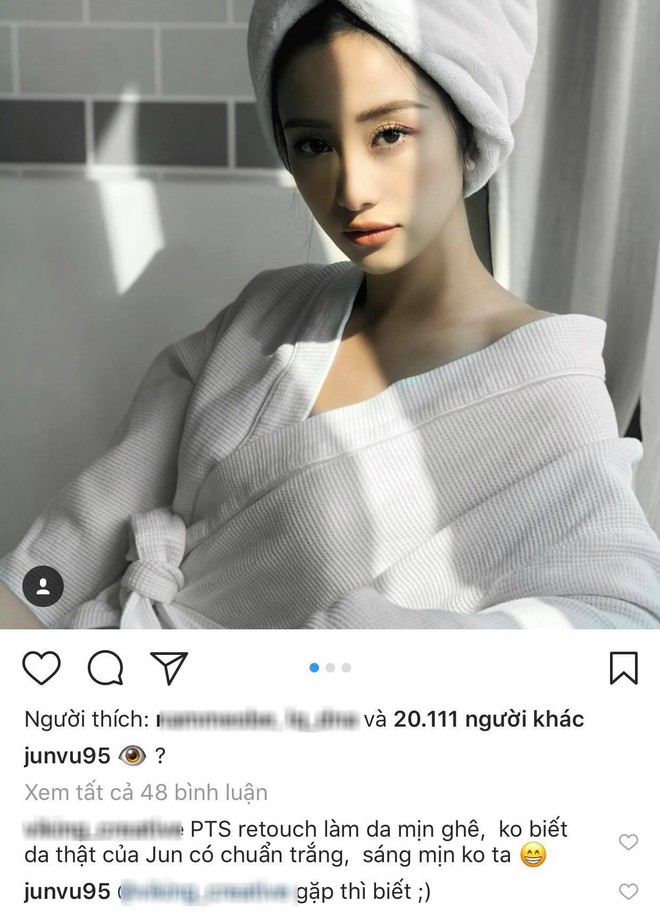 Bị d&acirc;n t&igrave;nh nghi ngờ nhan sắc thực khi đăng ảnh photoshop qu&aacute; đ&agrave;, Jun Vũ đ&aacute;p trả ngắn gọn - Ảnh 1.