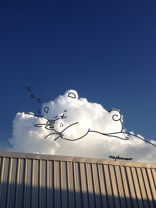 Danh tính tác giả của những bức vẽ đám mây cực dễ thương đang gây sốt MXH - Ảnh 17.