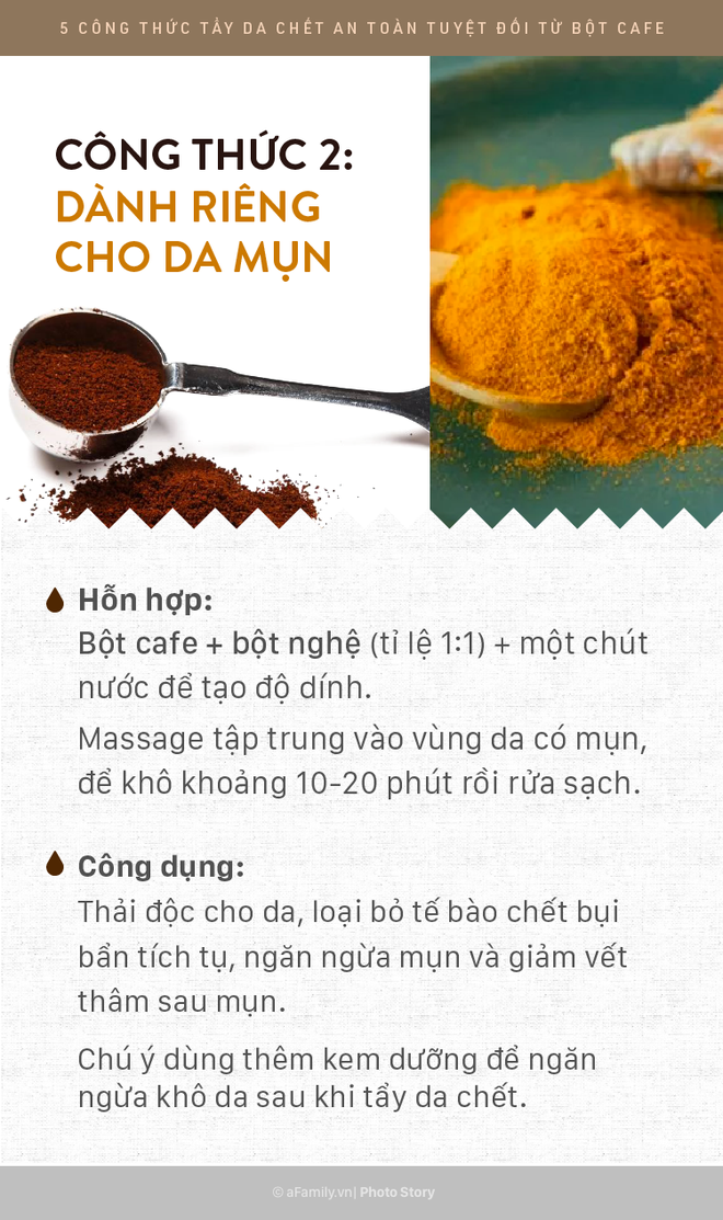 5 công thức tẩy da chết rẻ bèo mà siêu lành tính bằng bột cafe giúp da mịn màng xuyên suốt ngày hè - Ảnh 5.