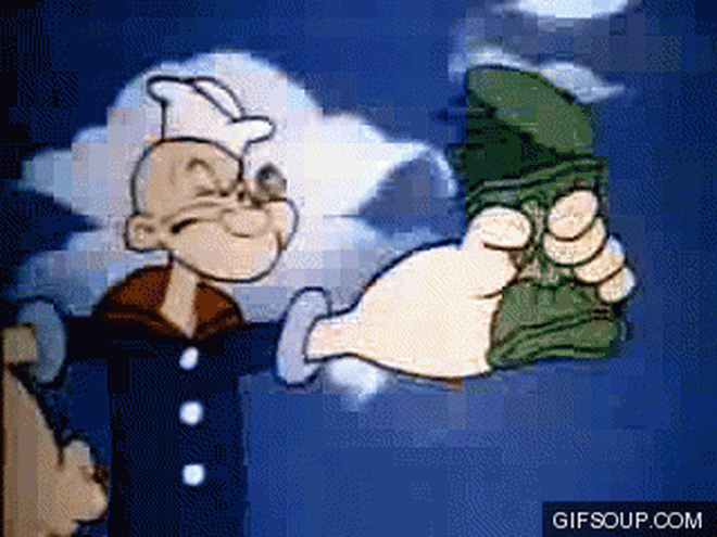 Đố 8x - 9x biết vì sao thủy thủ Popeye thích ăn rau chân vịt? Đáp án là điều không một ai có thể ngờ tới - Ảnh 1.