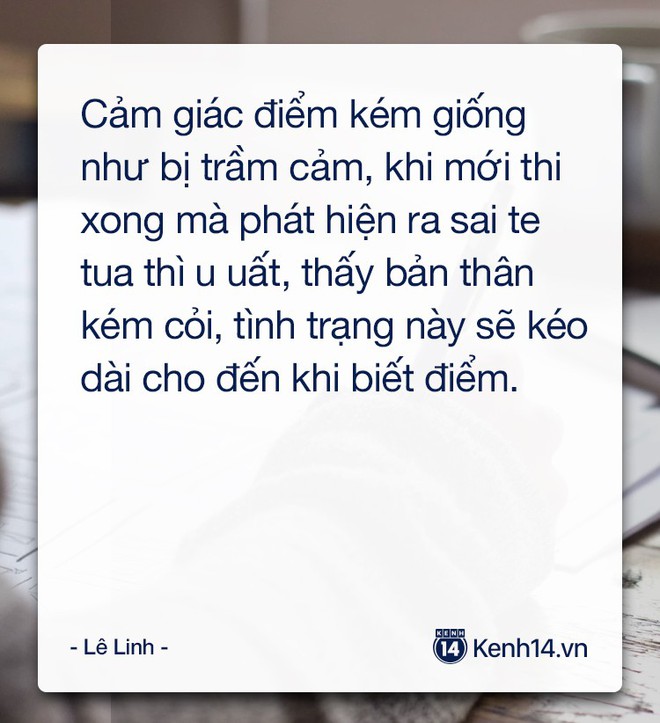 Áp lực thi cử: Mỗi lần điểm kém là thấy bản thân vô dụng, xấu hổ với bạn bè, tủi nhục với cha mẹ, thầy cô - Ảnh 9.