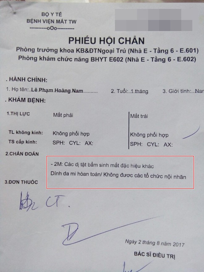 Xót xa em bé không mở được mắt vì 2 mí dính chặt: Nhìn con ê a cười, chân tay quờ quạng mà thương cháy ruột gan - Ảnh 1.