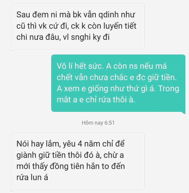 Cô gái dứt khoát chia tay vì chồng sắp cưới tuyên bố không tin tưởng vợ, sẽ đưa hết tiền bạc cho mẹ đẻ sau khi kết hôn - Ảnh 3.