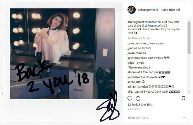 Selena Gomez th&ocirc;ng b&aacute;o single mới, ch&iacute;nh thức trở lại sau thời gian d&agrave;i - Ảnh 1.
