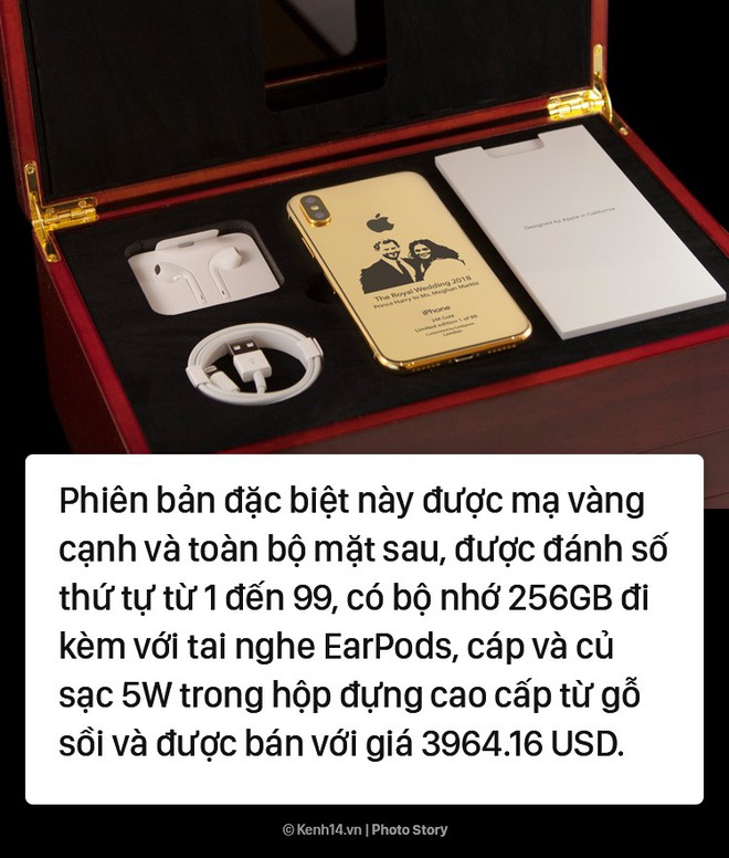 Bạn đã ngắm phiên bản iPhone X được mạ vàng, đính kim cương và khảm cả hình cưới cặp đôi Hoàng gia Anh này chưa? - Ảnh 5.