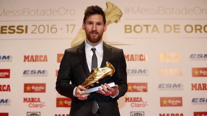 Messi vượt Ronaldo, lập kỷ lục giành Chiếc giày vàng châu Âu - Ảnh 2.