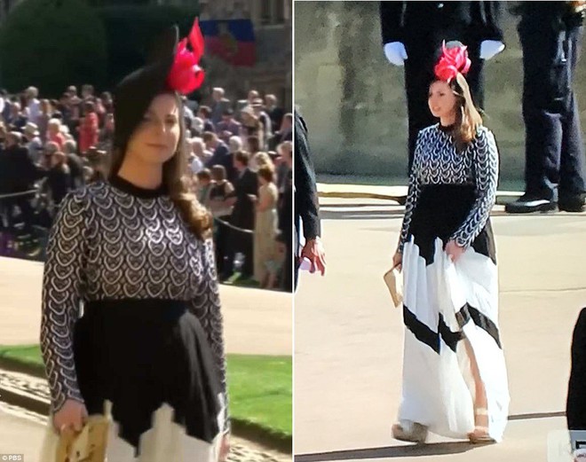 3 khách mời cùng mặc một chiếc váy đến đám cưới Hoàng gia, và trùng hợp thay đó còn là váy mà “bản sao” Meghan Markle từng mặc - Ảnh 2.