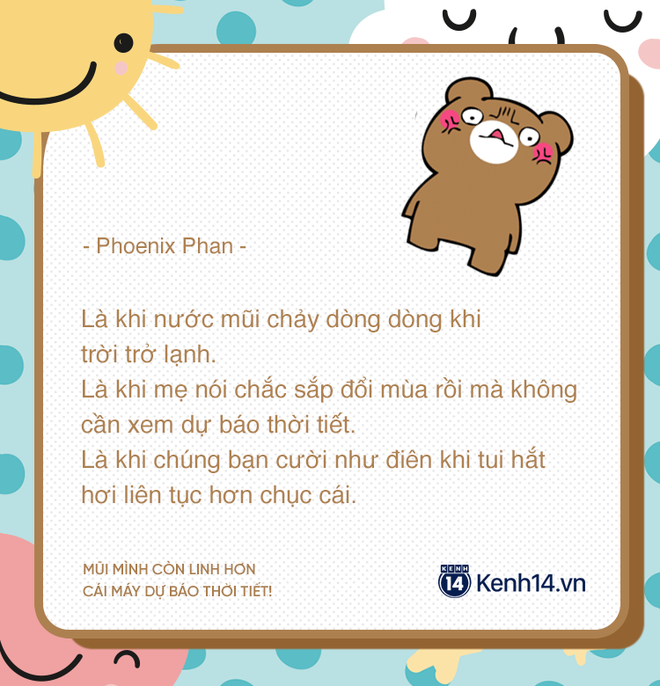 Trên đời này có một kiểu người bị dị ứng thời tiết, mũi báo mưa báo nắng còn siêu hơn đài - Ảnh 15.