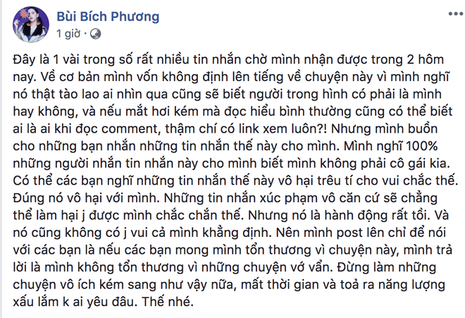 Bị khủng bố tin nhắn vì giống một diễn viên đóng phim người lớn, Bích Phương mạnh mẽ đáp trả! - Ảnh 1.