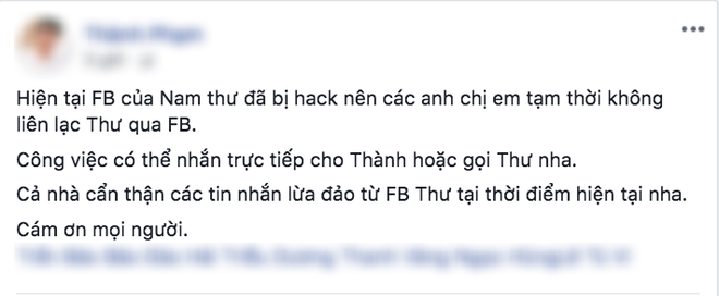 Hoa hậu Đặng Thu Thảo lo lắng vì bị hacker nắm giữ quyền truy cập facebook cá nhân - Ảnh 3.