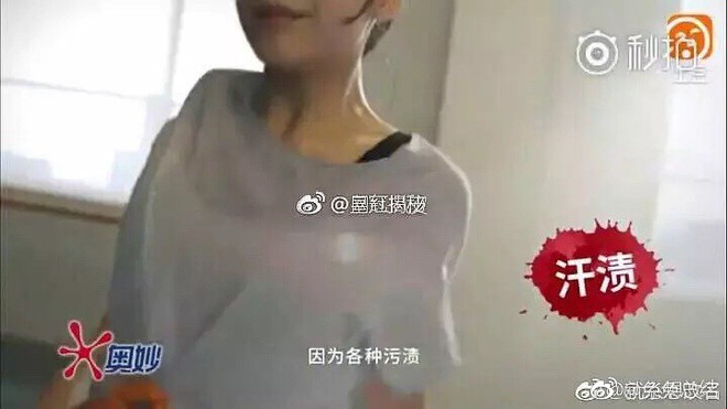 Hết bị ch&ecirc; n&oacute;i tiếng Anh dở, Triệu Lệ Dĩnh lại d&iacute;nh phốt d&ugrave;ng diễn vi&ecirc;n đ&oacute;ng thế cho clip quảng c&aacute;o - Ảnh 6.