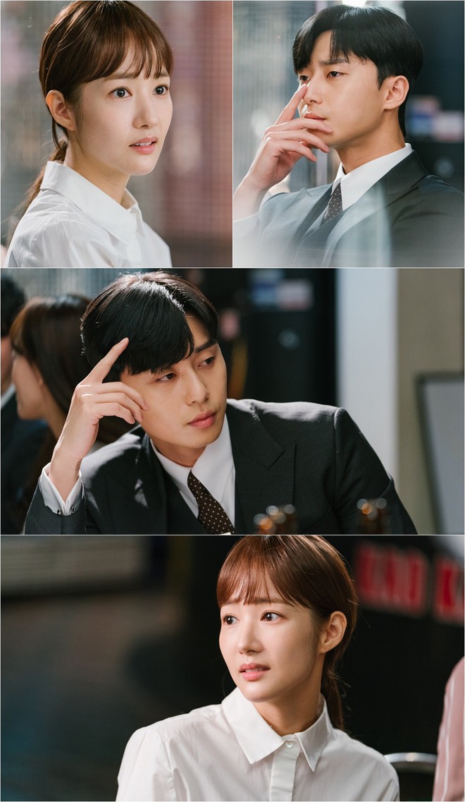 Trước giờ to&agrave;n đẹp lồng lộn, Park Min Young bỗng qu&ecirc; m&ugrave;a kh&oacute; nhận ra b&ecirc;n Park Seo Joon - Ảnh 1.