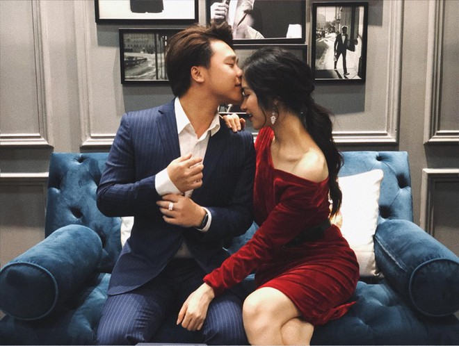 Bạn trai doanh nhân đăng ảnh hôn Hòa Minzy ngọt ngào nhân ngày sinh nhật - Ảnh 1.
