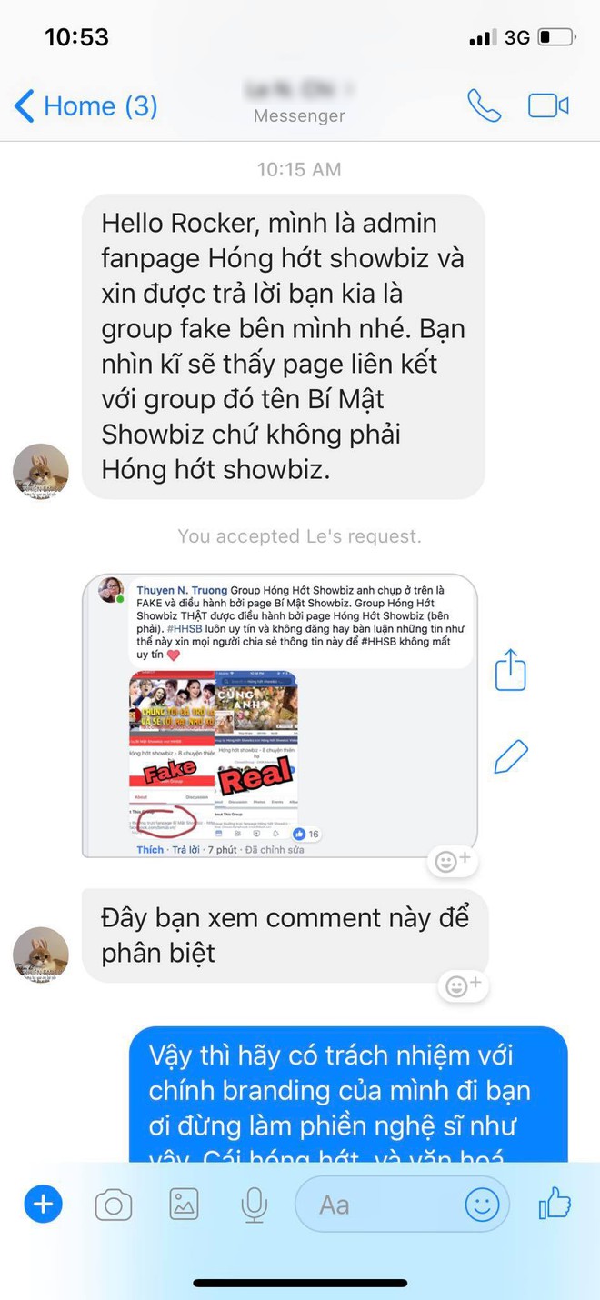 Dù biết là đọc phải page giả, Rocker Nguyễn vẫn chỉ trích và dọa fanpage HHSB xịn phải... tự giải quyết trong 24h - Ảnh 2.