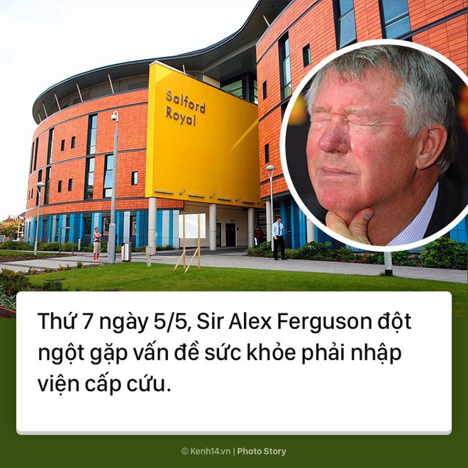 Sir Alex Ferguson nhập viện, chủ đề được cả thế giới b&oacute;ng đ&aacute; quan t&acirc;m - Ảnh 1.