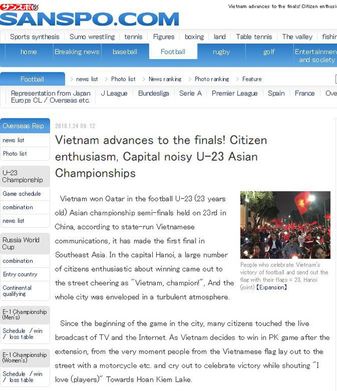 Loạt tin chiến thắng chấn động của U23 Việt Nam tràn ngập báo Nhật Bản, netizen xứ Phù Tang cũng vui mừng khôn xiết - Ảnh 4.