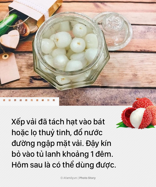 Biến tấu vải thiều nhàm chán thành món tráng miệng đặc sắc - Ảnh 13.