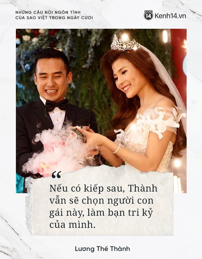 “Lụi tim” với những câu nói đậm chất ngôn tình của nửa kia dành tặng cho sao Việt trong ngày cưới - Ảnh 10.