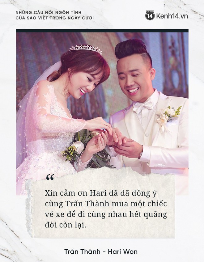 “Lụi tim” với những câu nói đậm chất ngôn tình của nửa kia dành tặng cho sao Việt trong ngày cưới - Ảnh 3.